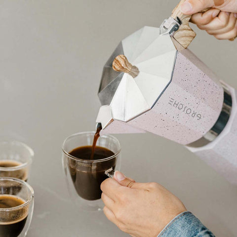 Diseño italiano de la GROSCHE Milano Moka Pot para café en casa