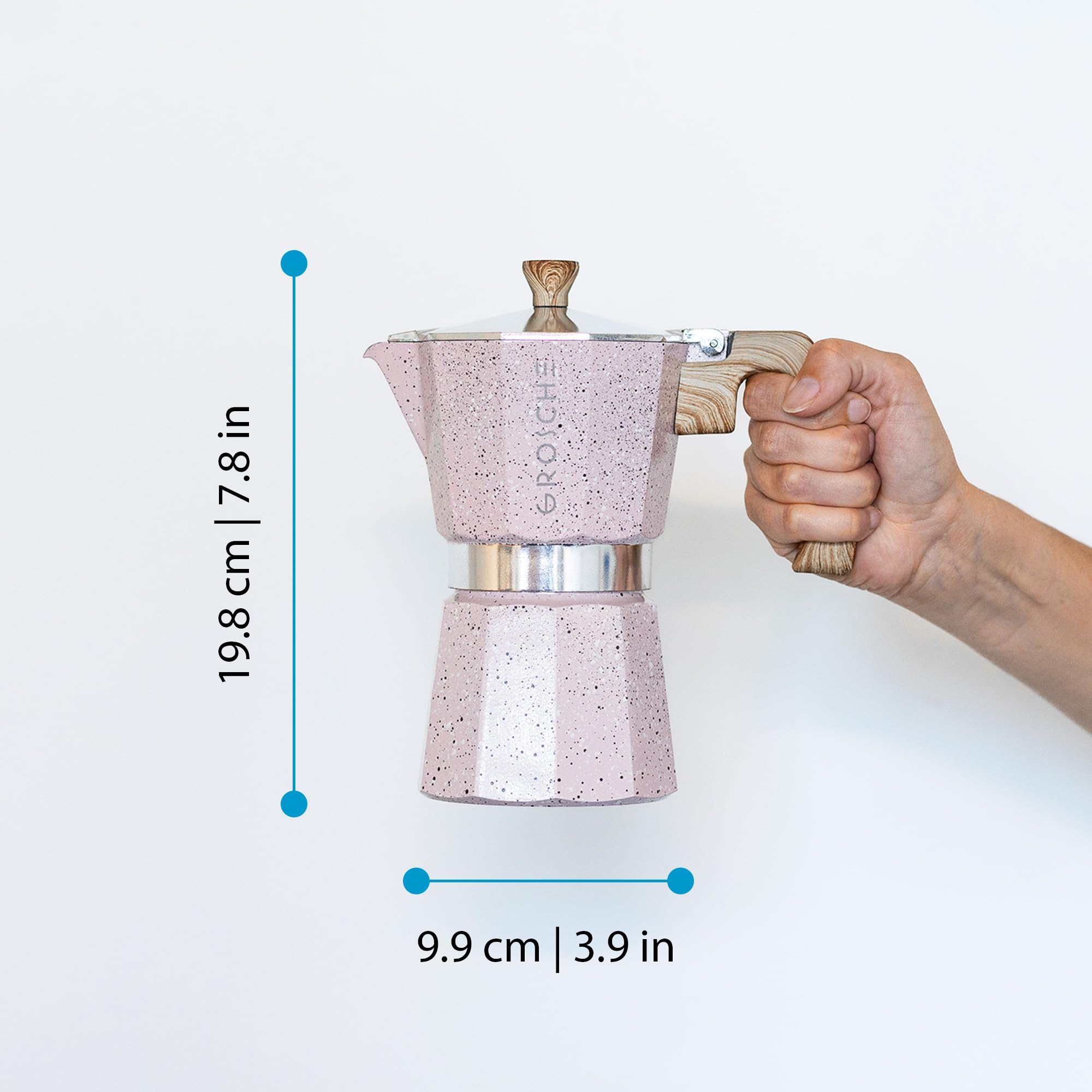 Válvula de seguridad italiana de la GROSCHE Milano Moka Pot para cocción estable