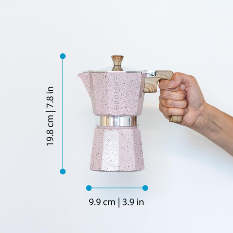 Válvula de seguridad italiana de la GROSCHE Milano Moka Pot para cocción estable