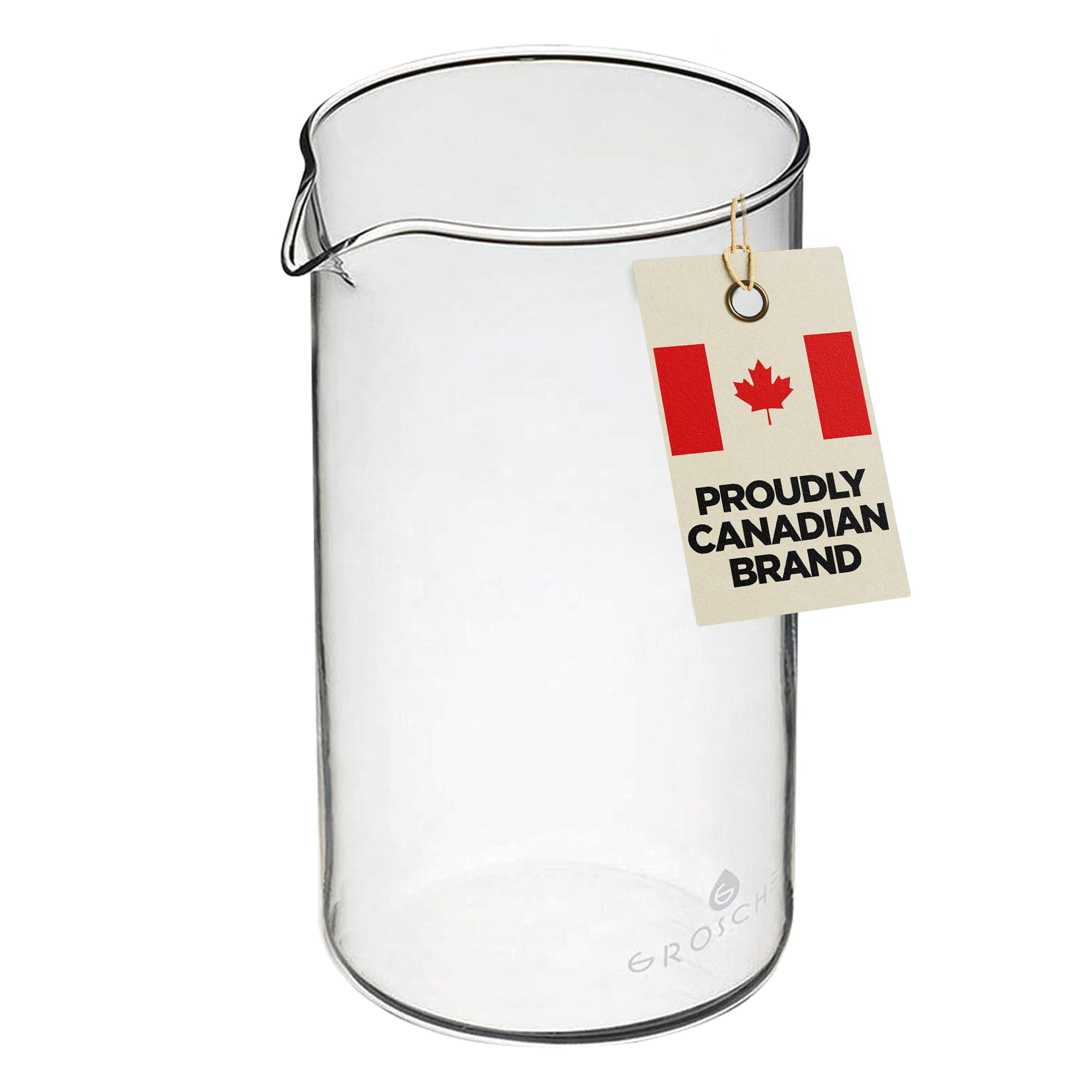 Vaso universal GROSCHE de borosilicato 3.3 para 34 onzas, compatible y duradero.