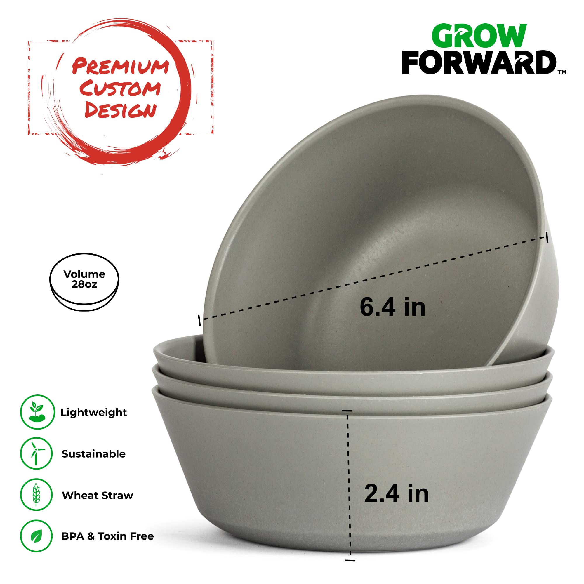 Grow Forward juego apilable de 8 piezas para ahorrar espacio.