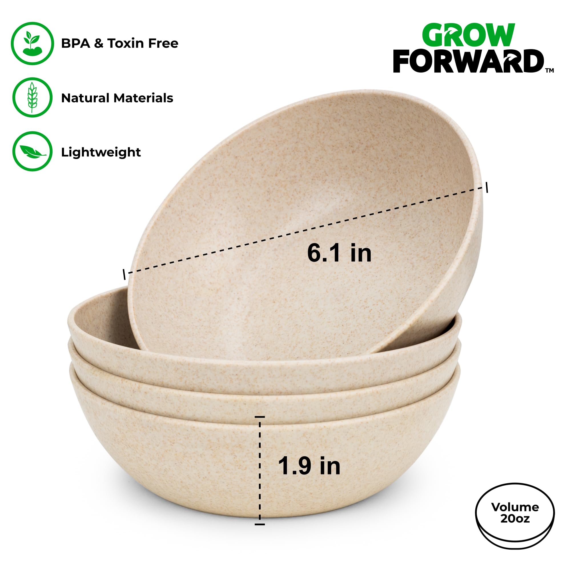 Grow Forward platos aptos para microondas y lavavajillas Sahara.