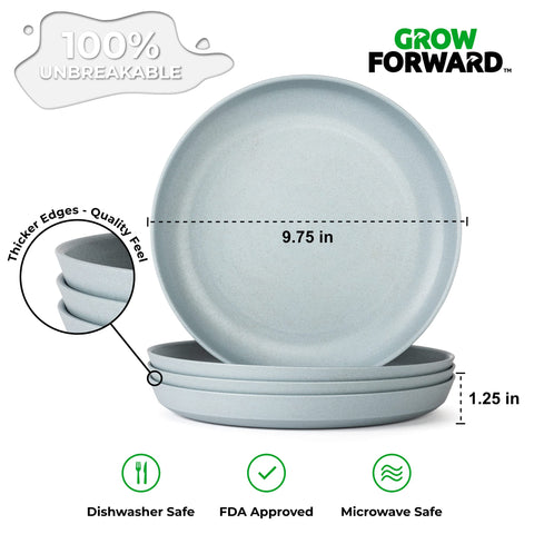 Grow Forward cuencos 28 oz Glacier, perfectos para sopa y cereal