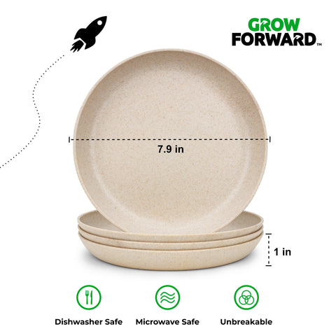 Grow Forward tazones infantiles con borde para evitar derrames Sahara.
