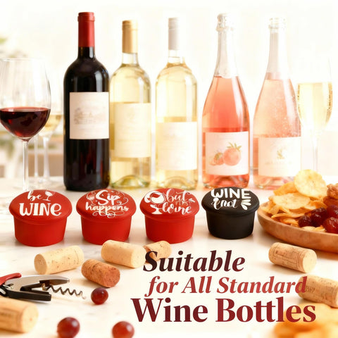 Grunlienus tapón de vino lavavajillas seguro facilita limpieza y reutilización.