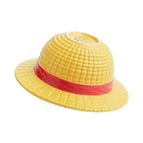 Grupo Erik cuenco con relieve detallado del emblema Sombrero de Paja, decorativo.