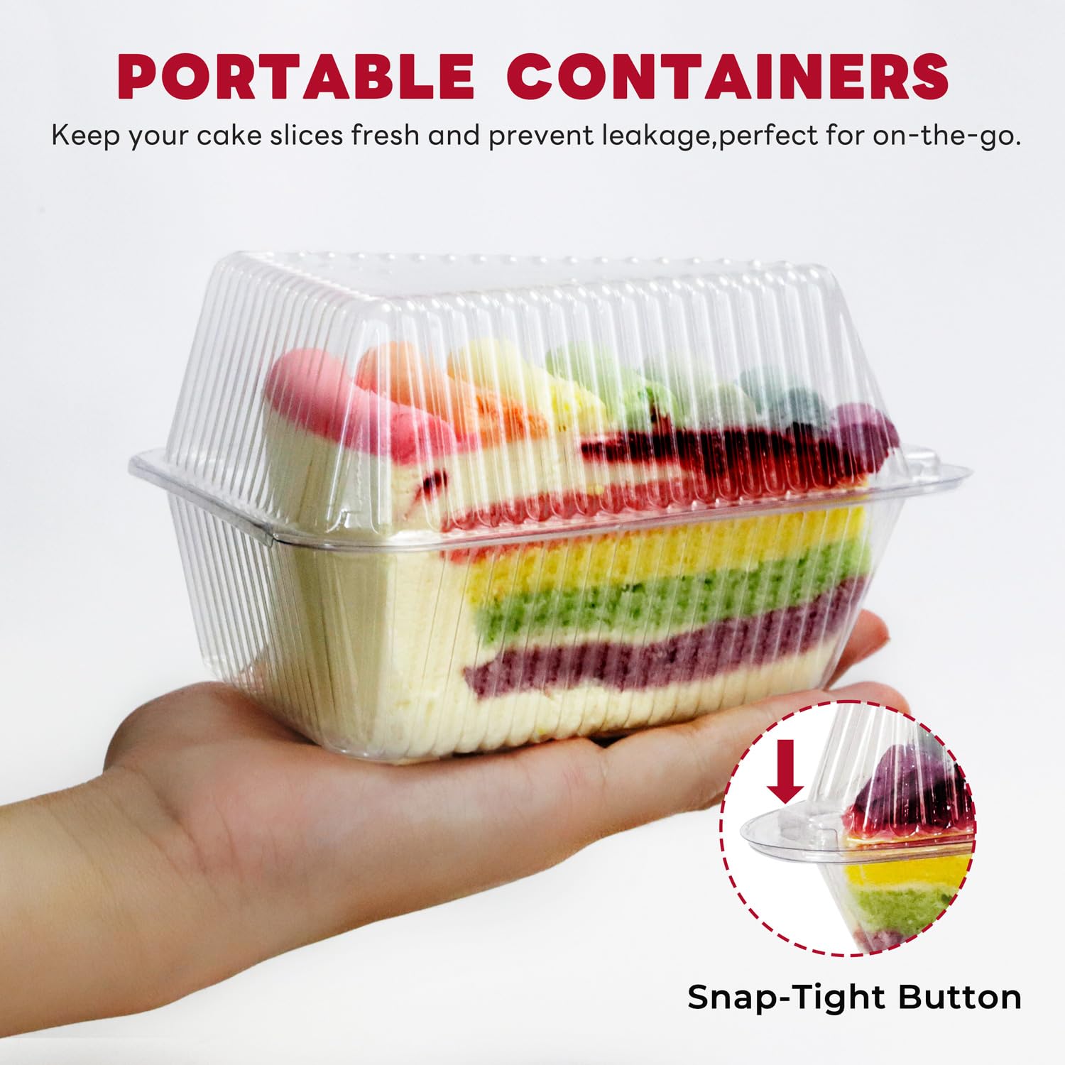 Porción dulce en envase GRWJHUM, ideal para catering y eventos.
