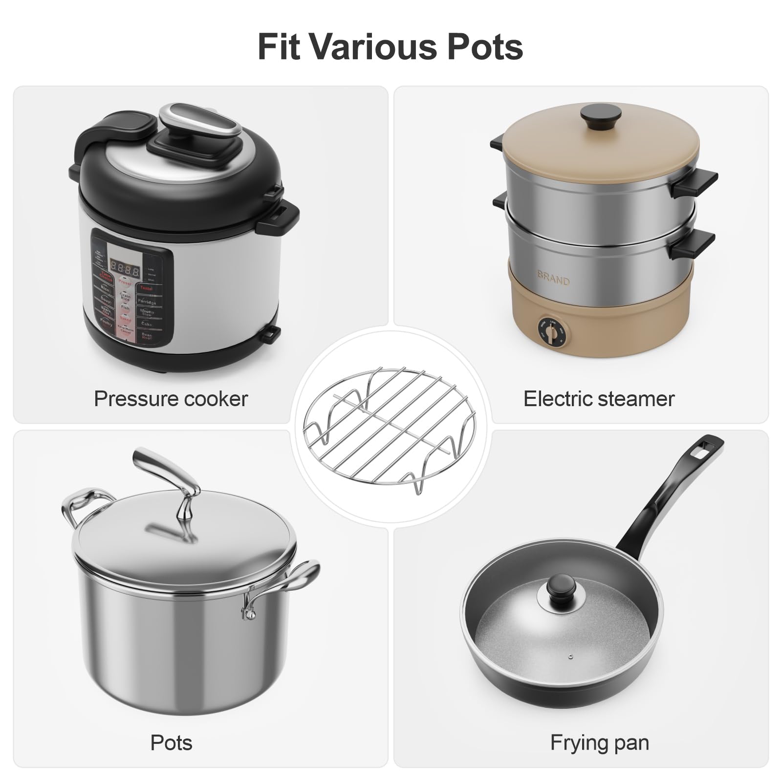 Compatibilidad GSlife: 3 Qt, 6 Qt y 8 Qt con Ninja Foodi.