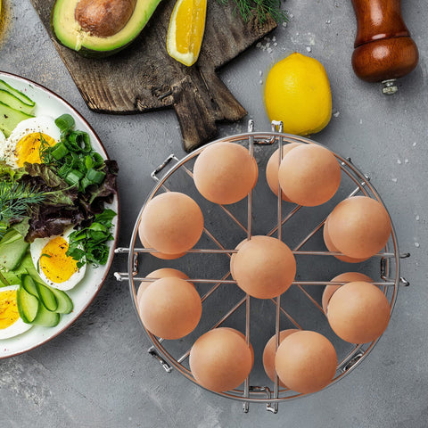 GSlife estante-vapor-apilable-huevos: permite cocinar varios huevos a la vez.