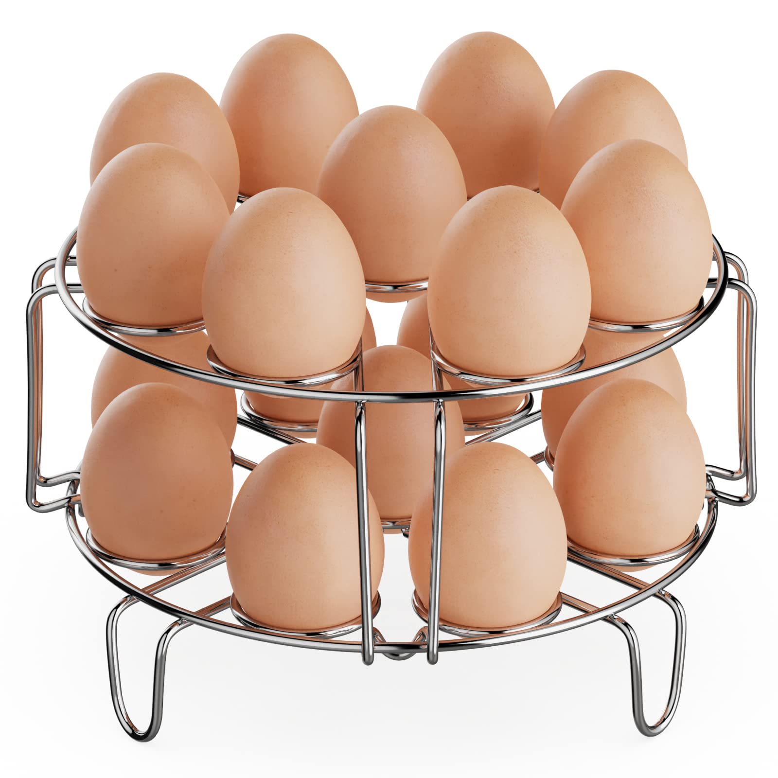 GSlife rejilla-huevos-8qt: resistente para cocer 18 huevos al vapor.