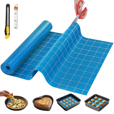 GTJ esterilla de silicona para hornear, superficie antiadherente reutilizable para masas y galletas