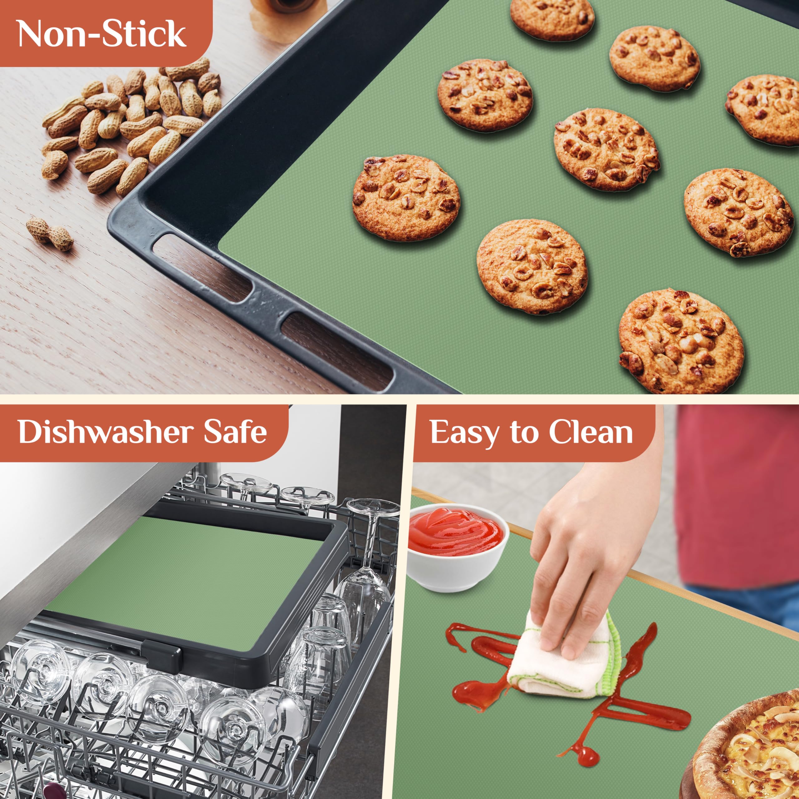 GTJ mat silicona multipropósito para repostería y horneado
