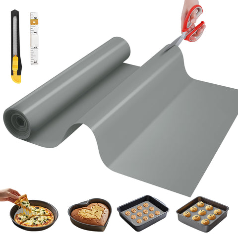 GTJ tapete de silicona para hornear, superficie antiadherente ideal para horneados limpios.