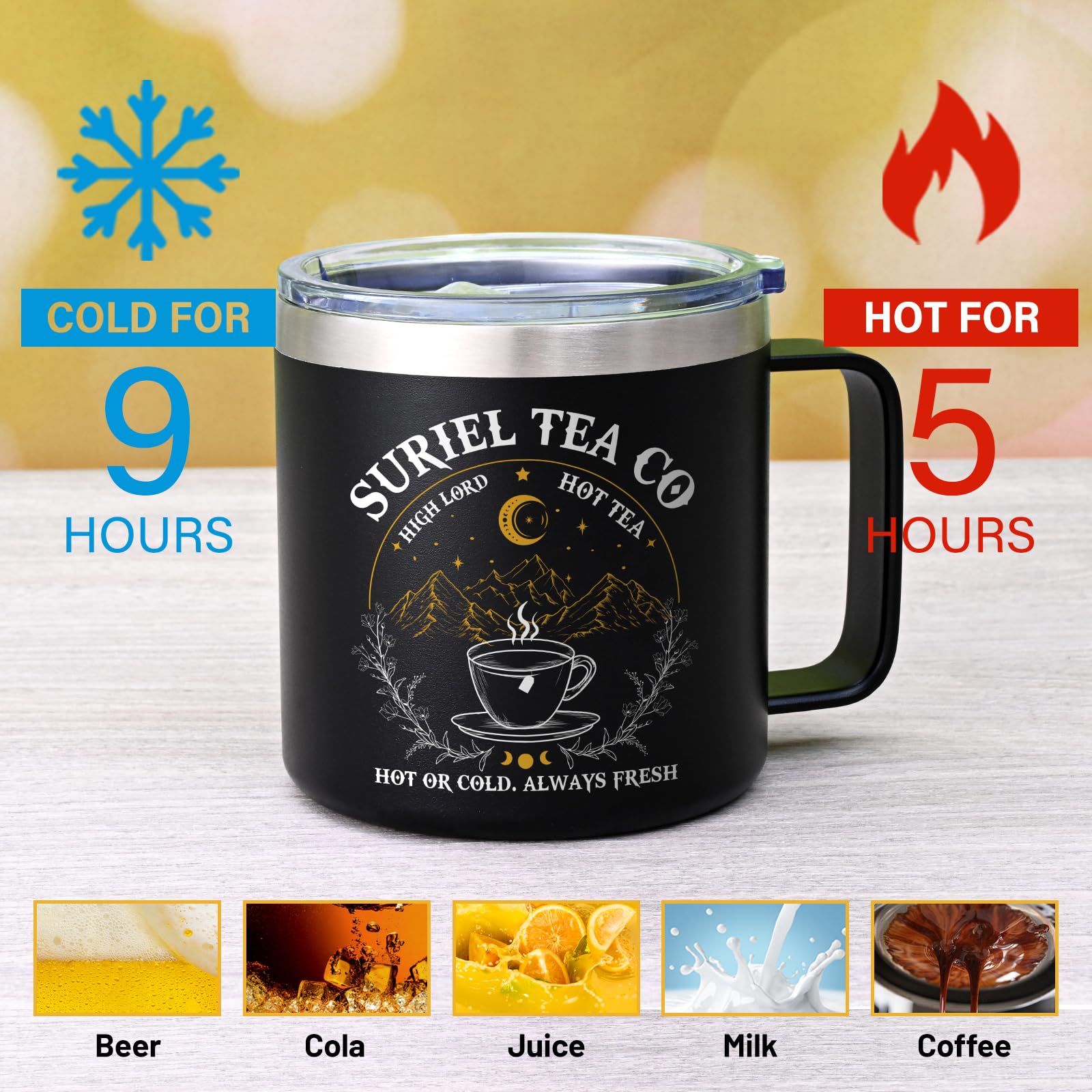 Mango cómodo de Gtmileo facilita sostener la taza durante largas sesiones.