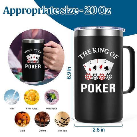 Diseño de doble pared de Gtmileo Poker para confort y estilo.