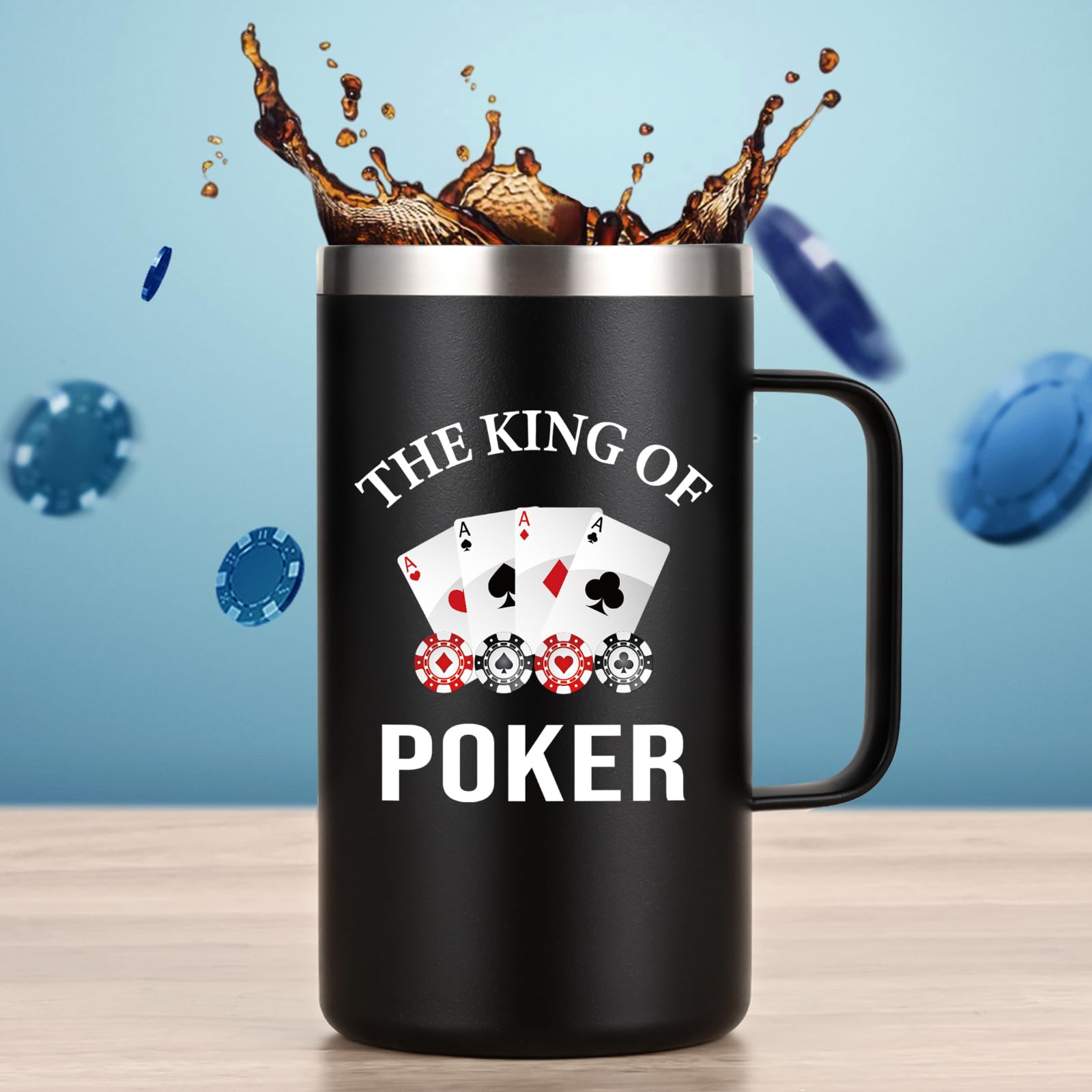 Pajilla de acero para Gtmileo Poker, ideal para bebidas frías o calientes.