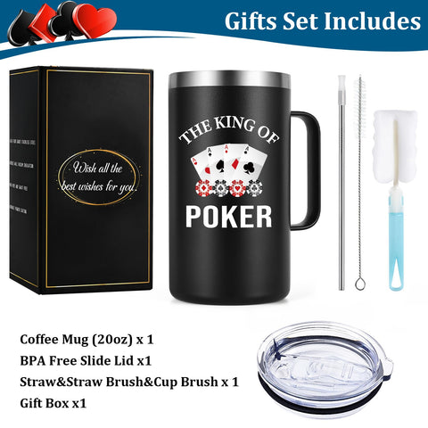 Uso versátil en casa, oficina o exterior con la taza Gtmileo Poker.