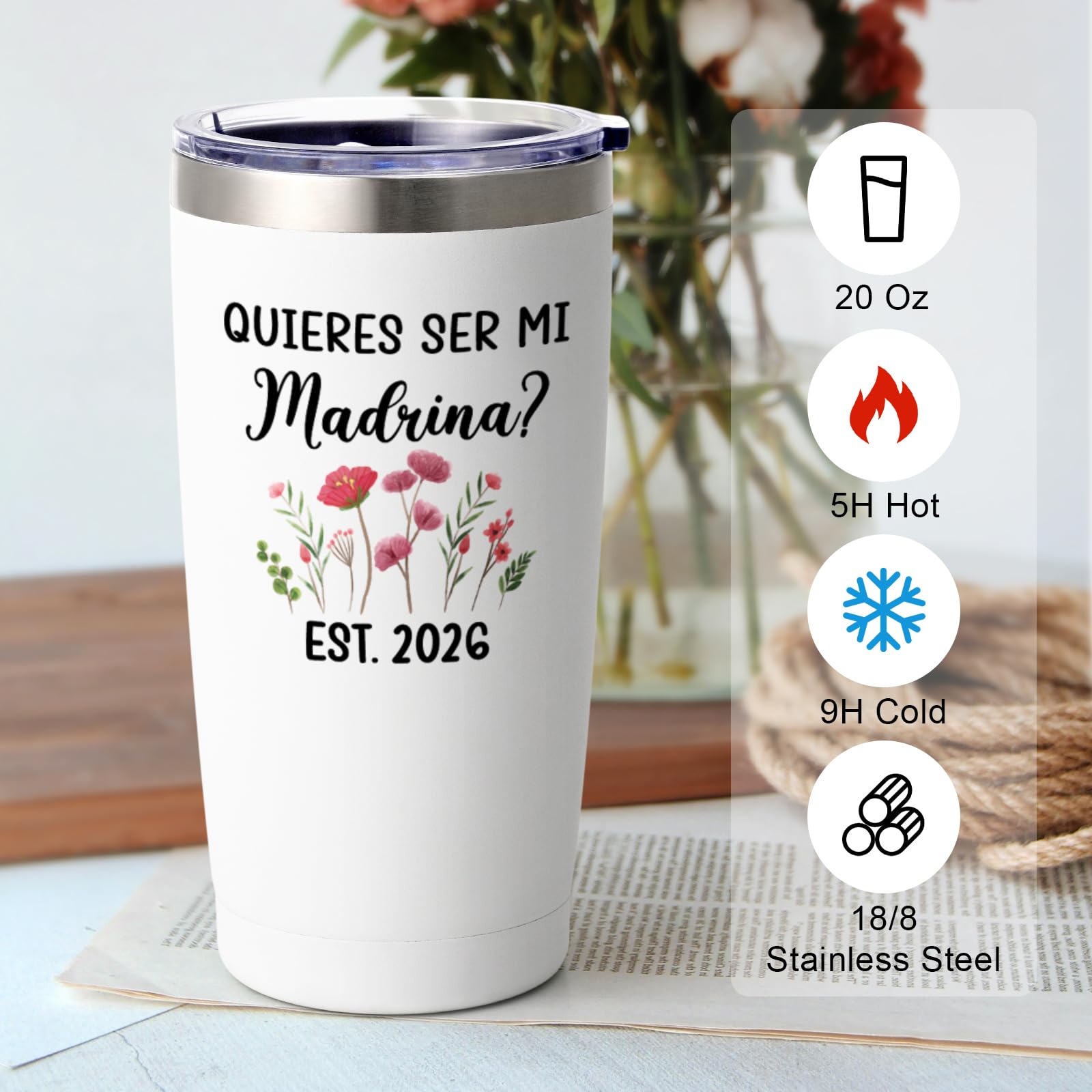 Gtmileo regalo en caja, dos tazas 20oz listas para sorprender