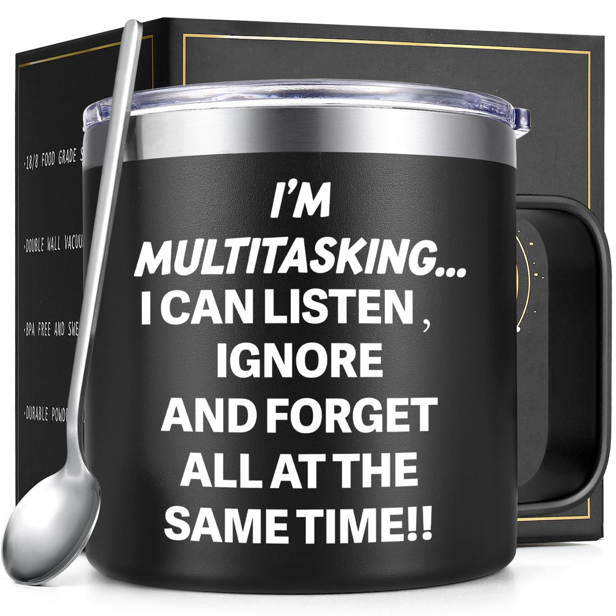 Taza Gtmileo frente con diseño divertido, ideal para alegrar la oficina.