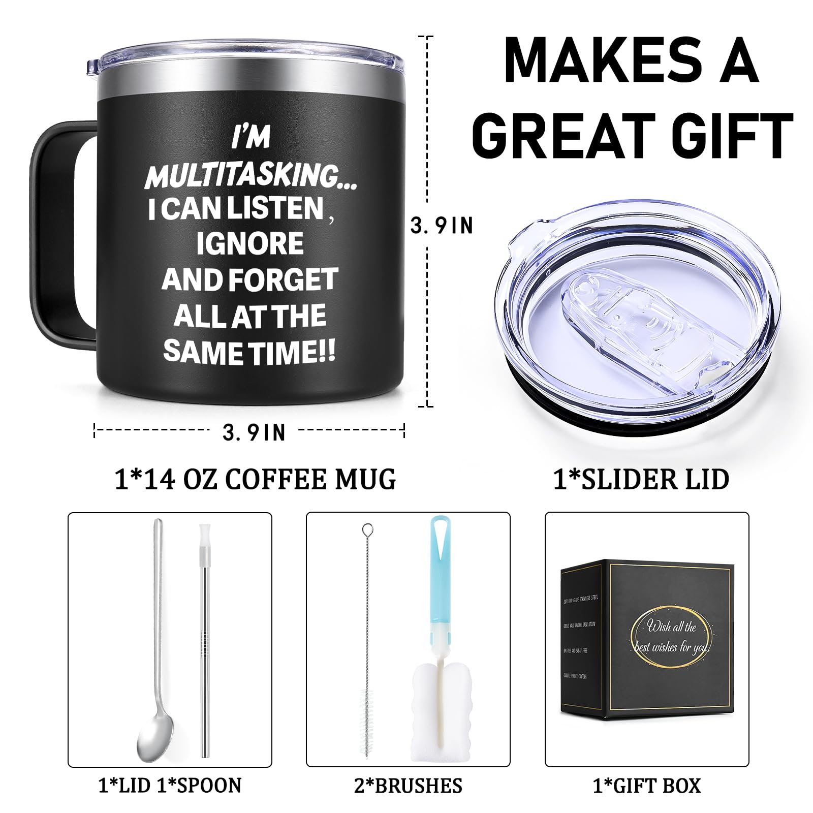 Taza Gtmileo doble pared aislante para bebidas a temperatura deseada.