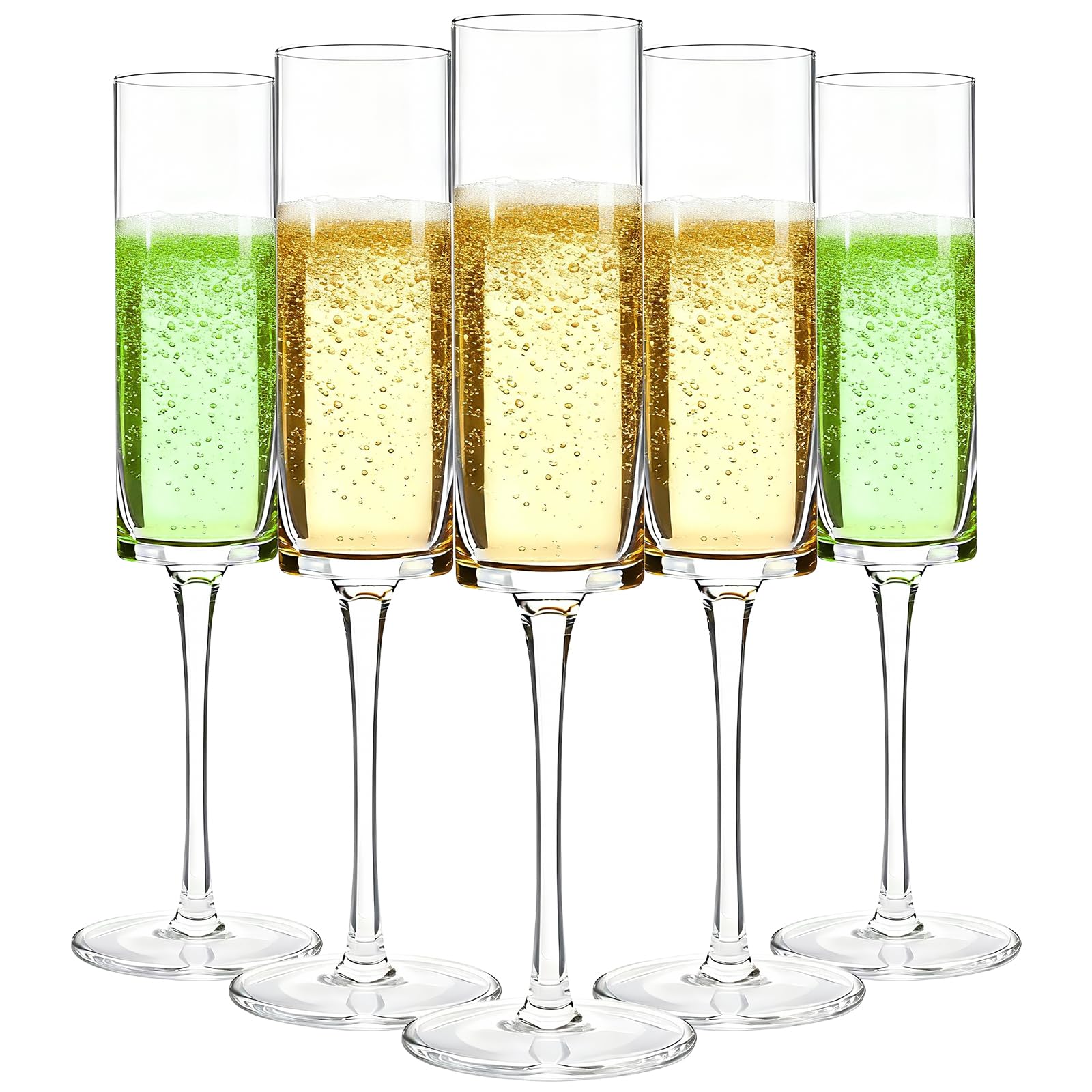 GuanQiao copas de champán de plástico 12-pack en empaque para fiestas