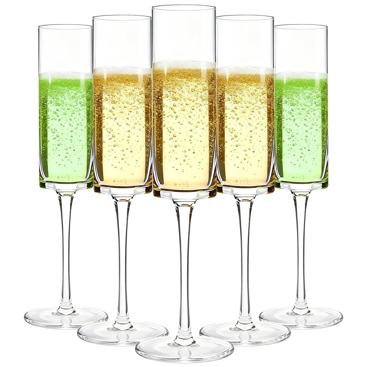GuanQiao copas de champán de plástico 12-pack en empaque para fiestas