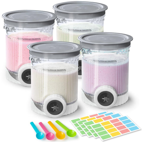 Pinta GuanQiao Creami Swirl para Ninja NC700, ideal para porciones caseras de helado.