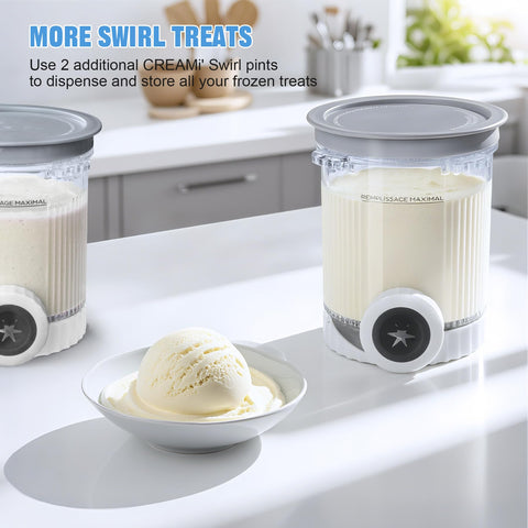 Uso versátil GuanQiao Creami Swirl para recetas creativas en casa.