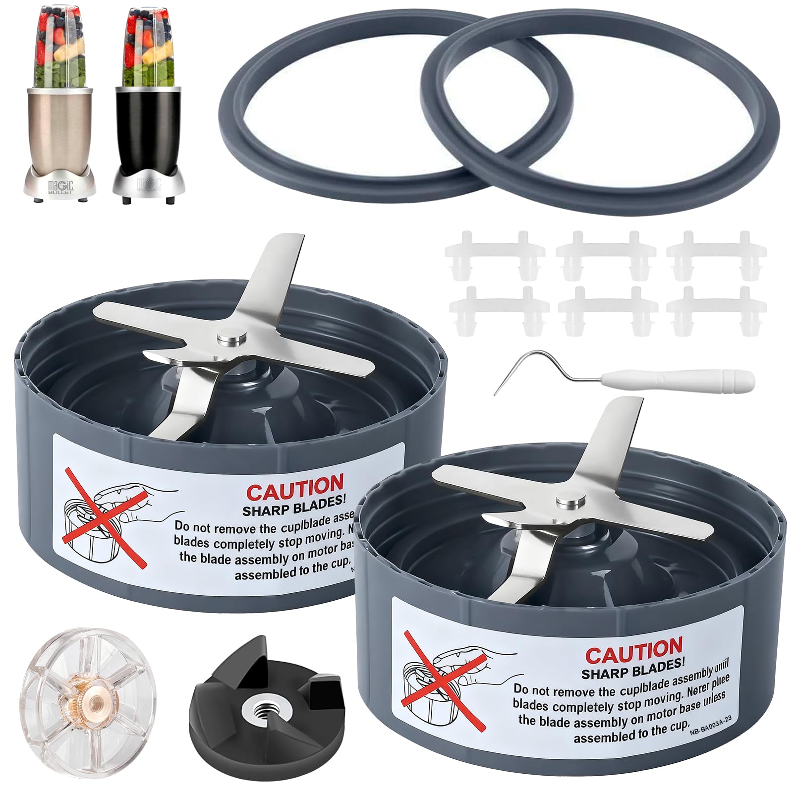 GuanQiao hoja extractor 2-pack para NutriBullet, facilita extracción rápida de ingredientes
