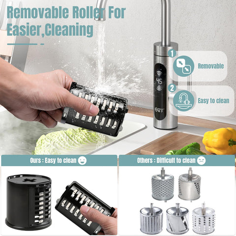 GuanQiao lámina rebanadora 5mm para tiras gruesas y rápidas
