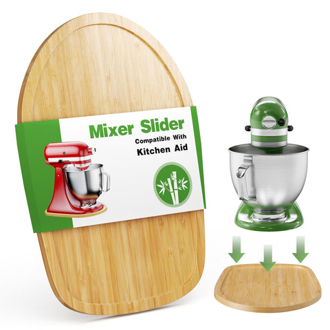 GuanQiao mat deslizante de madera para KitchenAid 4.5-qt: protege la encimera.