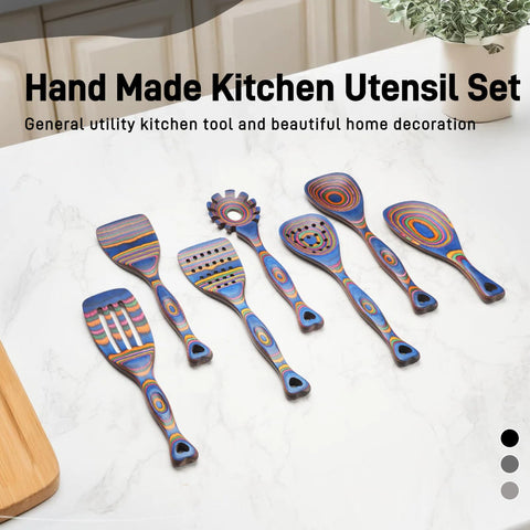 Gudamaye Pakkawood: diseño artesanal y colores vivos para cocinar con estilo.