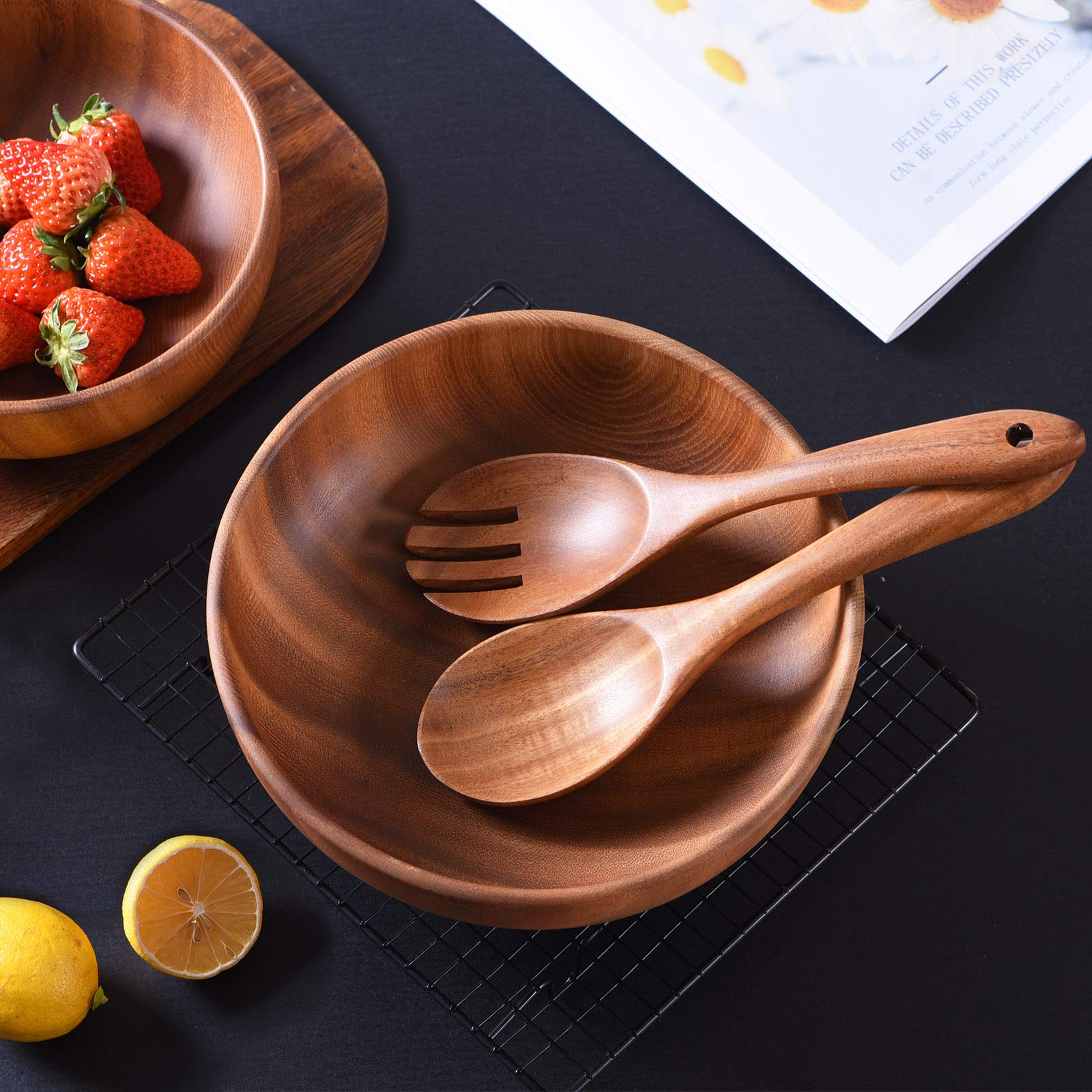 Gudamaye tenedor para ensalada, mezcla sin rayar