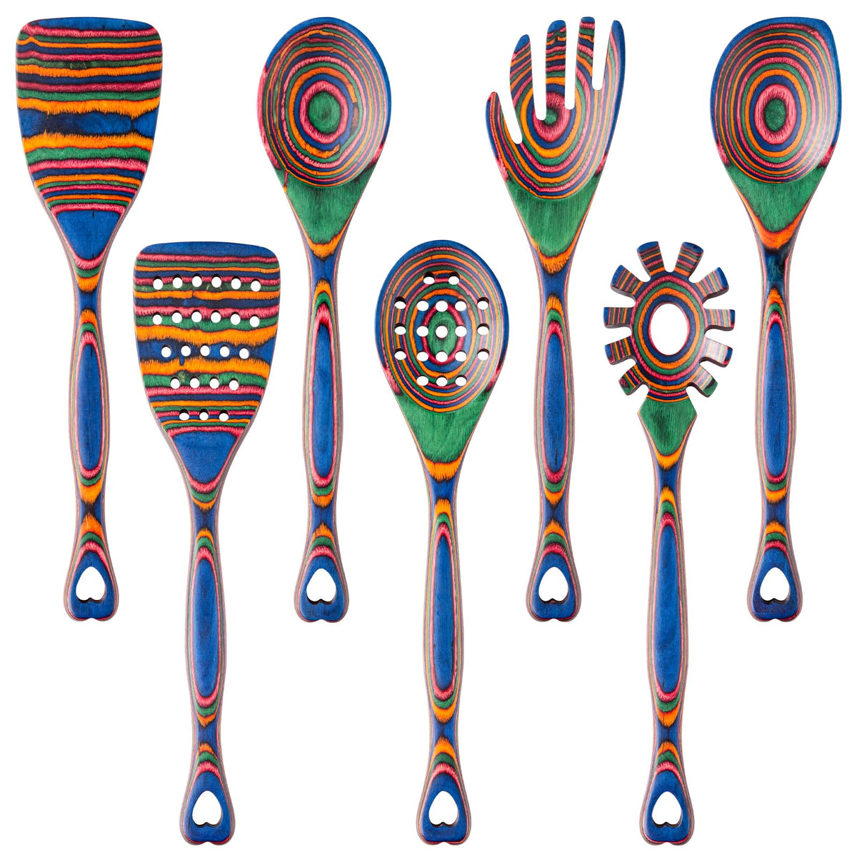 Conjunto Gudamaye en pakkawood, ideal para cocinar con calidez y durabilidad.