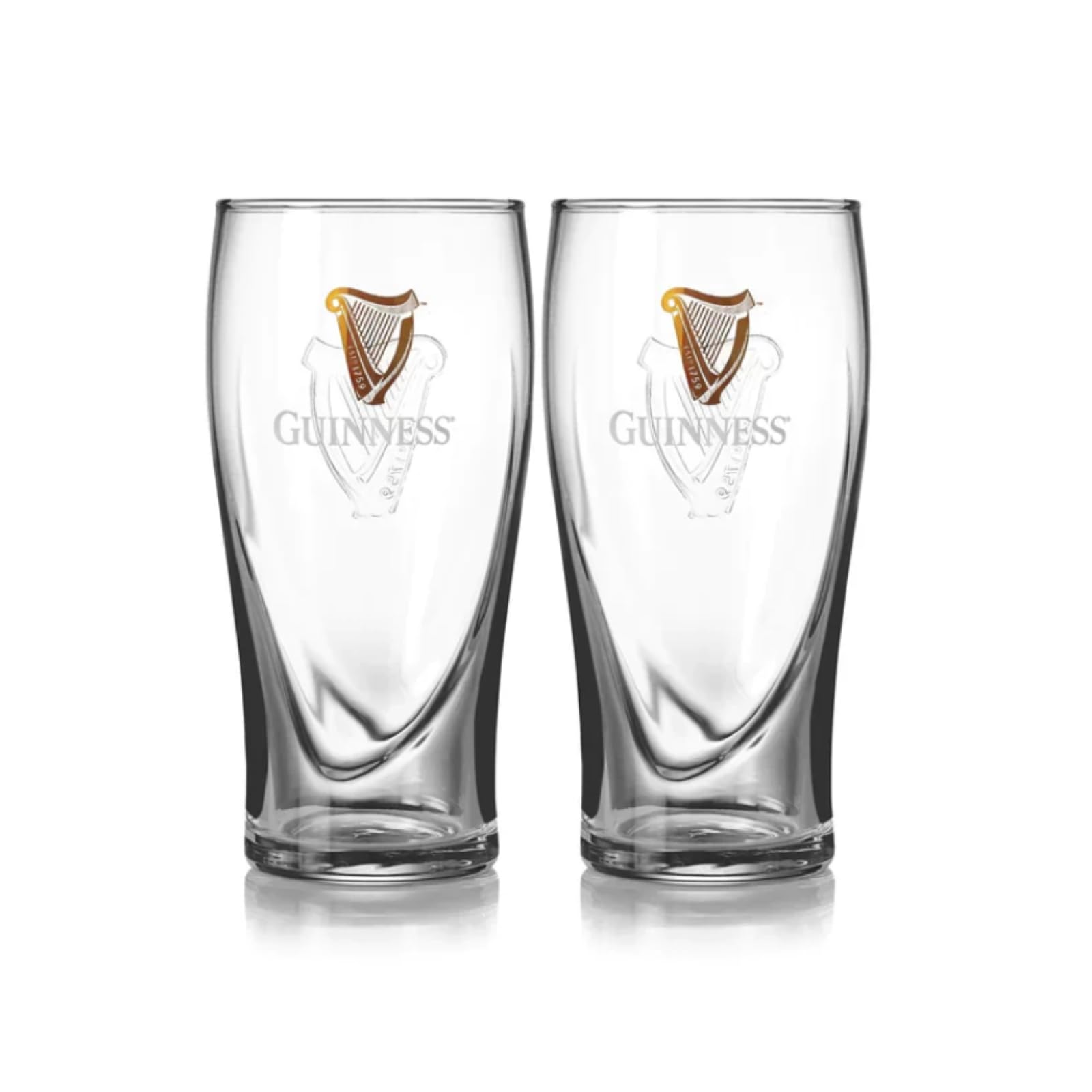 Vaso Guinness 20oz en pack doble para compartir una pinta perfecta.