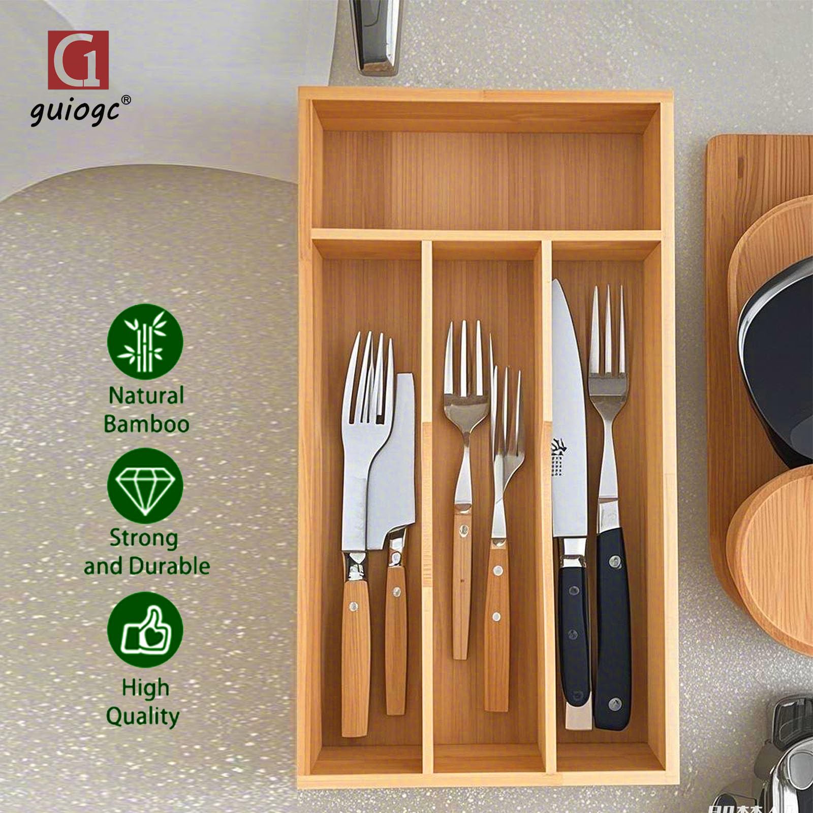 guiogc Compatibilidad con cajones estándar, ideal para cocinas pequeñas.