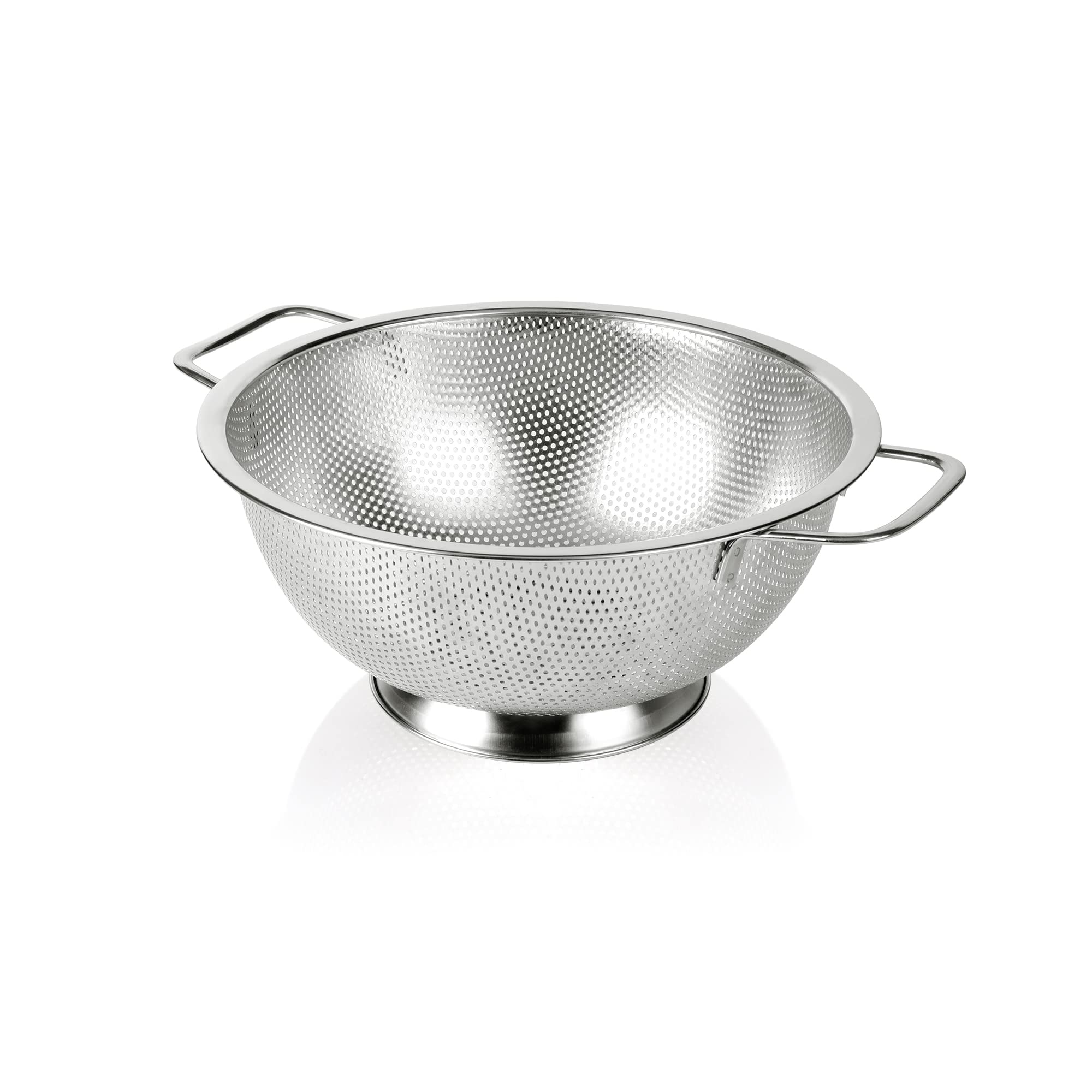 Colador Gulex de acero inoxidable 3 cuartos para escurrir pasta rápidamente.