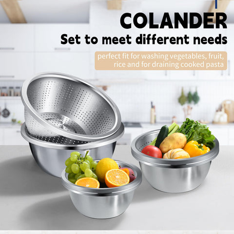 Gulex juego-dos-piezas-colador-tazon, ahorro de espacio en la cocina.