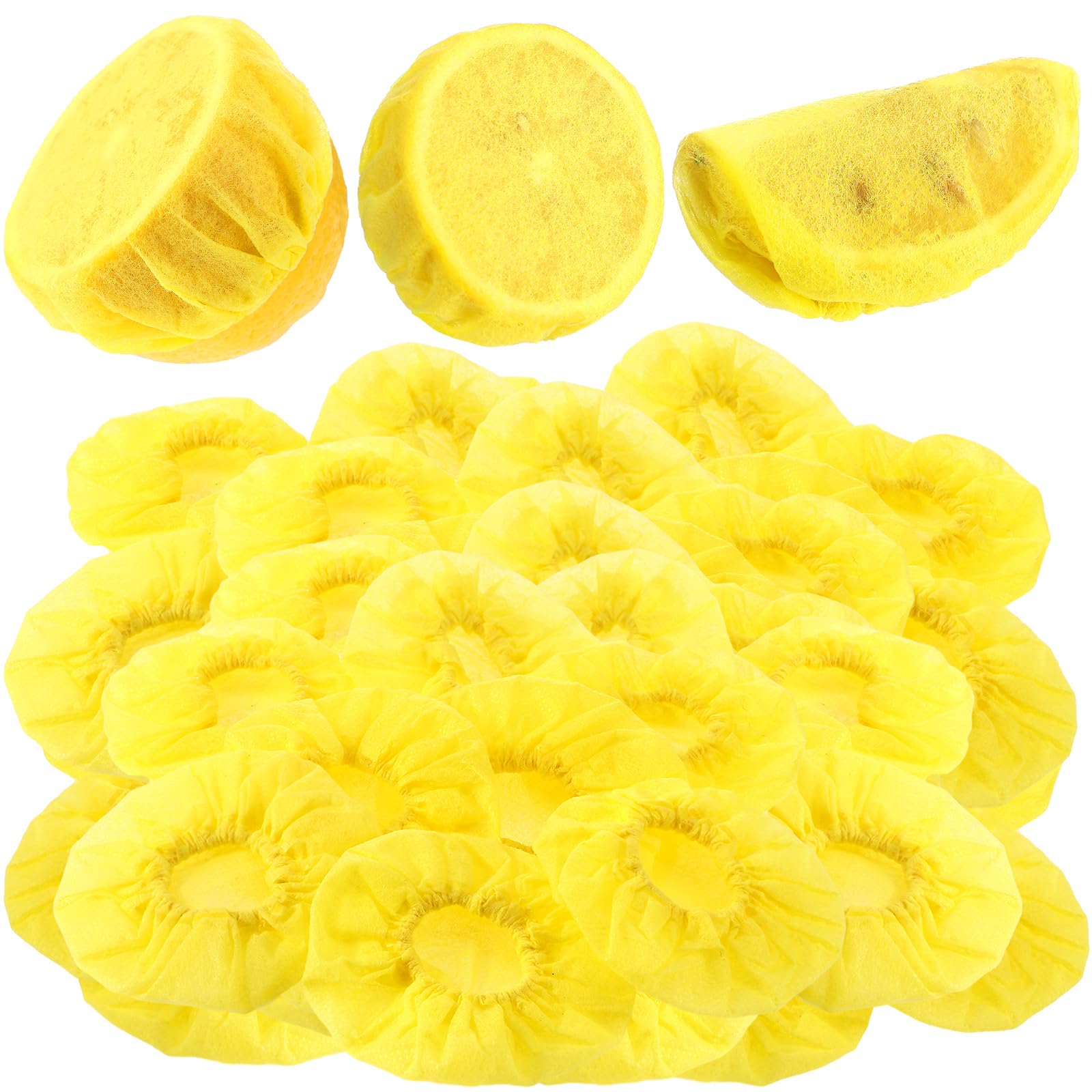 Gulfmew coberturas limón cuñas para exprimir, jugo sin semillas