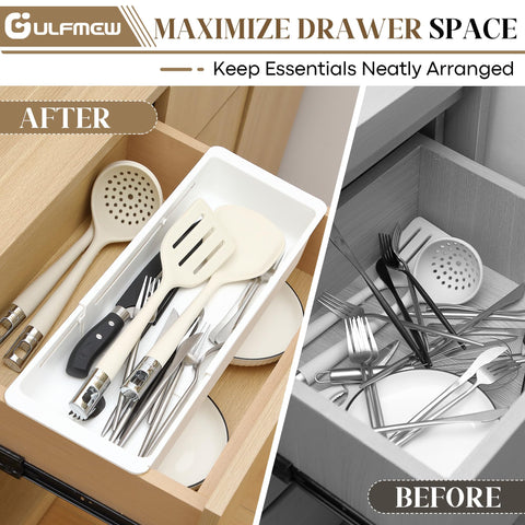 Gulfmew organizador profundo para guantes de horno y toallas.