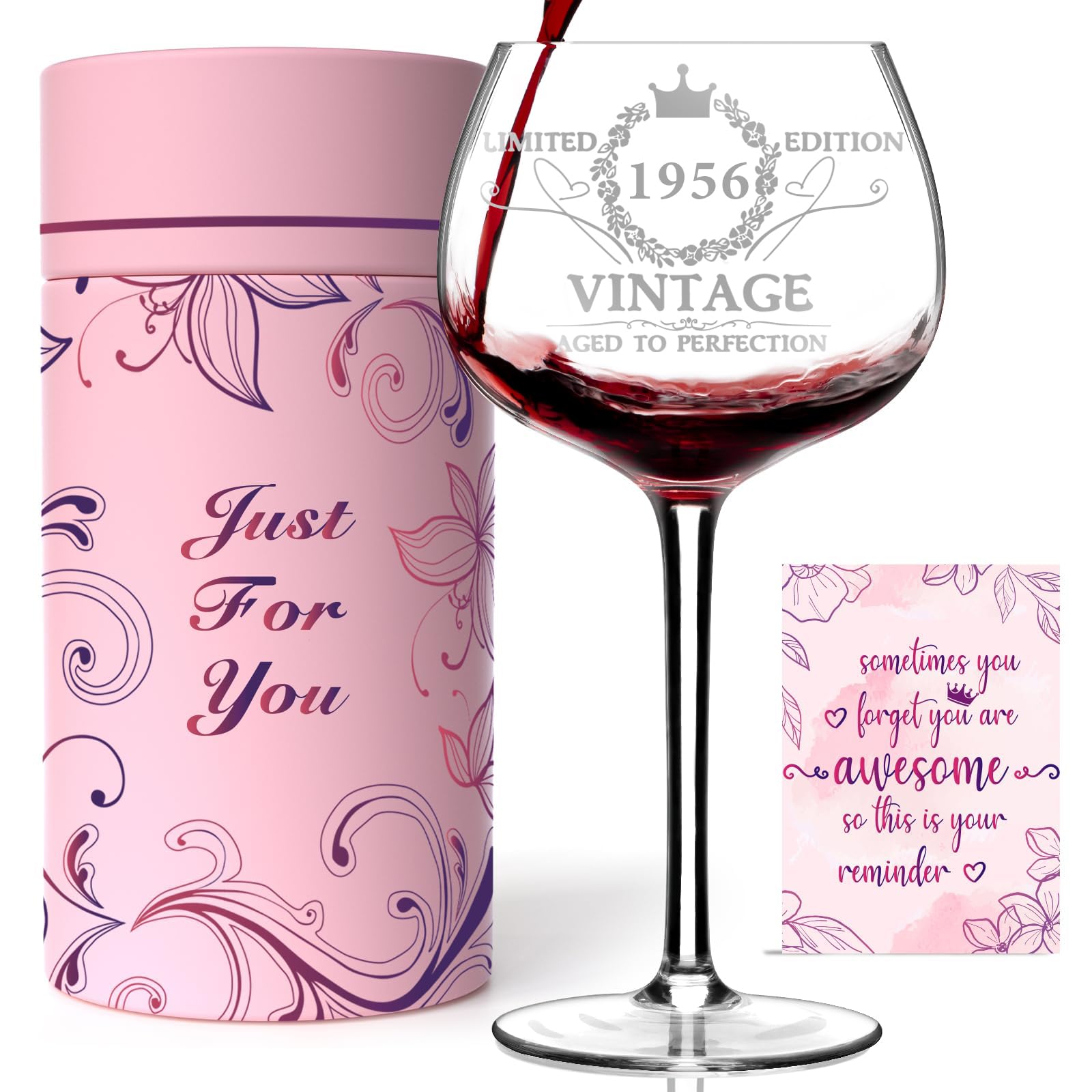 Vaso Gumry 70-1956 grabado, ideal para celebrar su aniversario con elegancia.