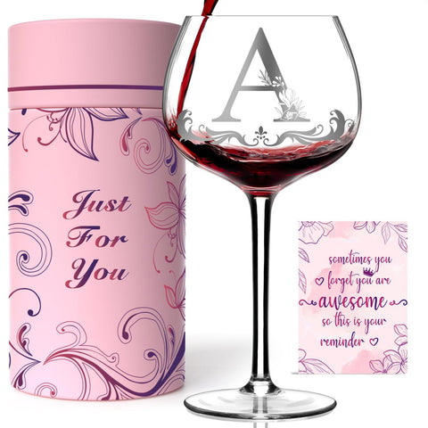 Vaso Gumry con monograma letra A, regalo elegante y personalizado.