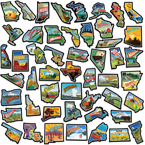 Gunjovi imán mapa de Estados Unidos para nevera, decoración duradera y color intenso.