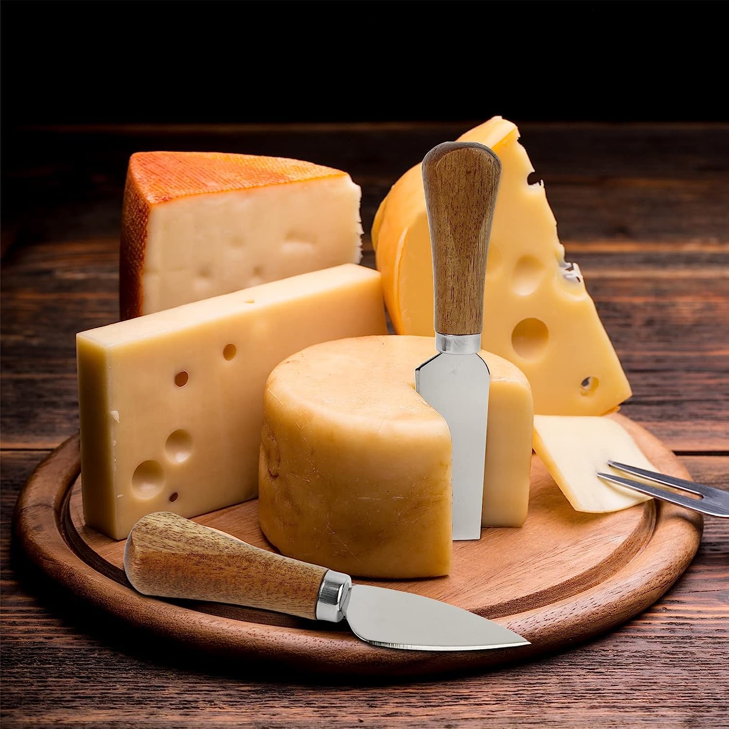 Guojanfon cuchillo para rebanar queso, precisión al cortar semi duro