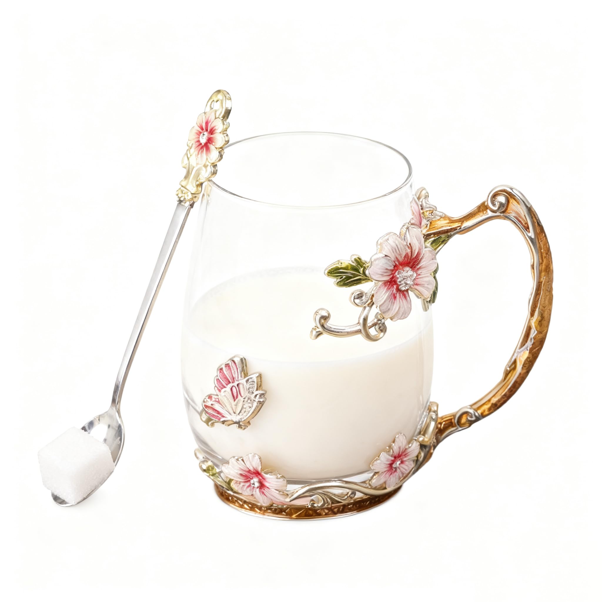 Guon-Wuvl set taza con cuchara y posavasos regalo práctico