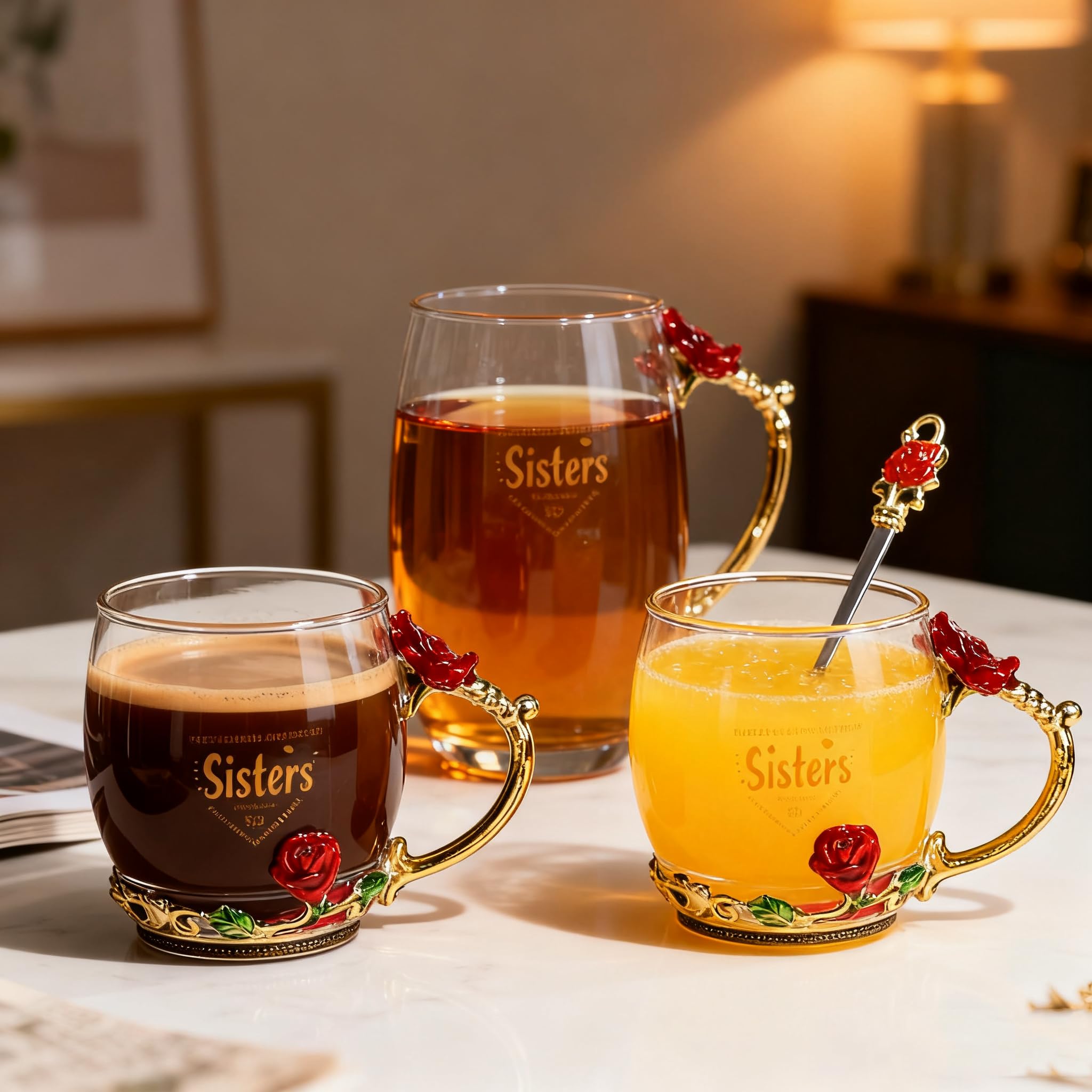 Guon-Wuvl uso diario para té o café, vidrio resistente al calor