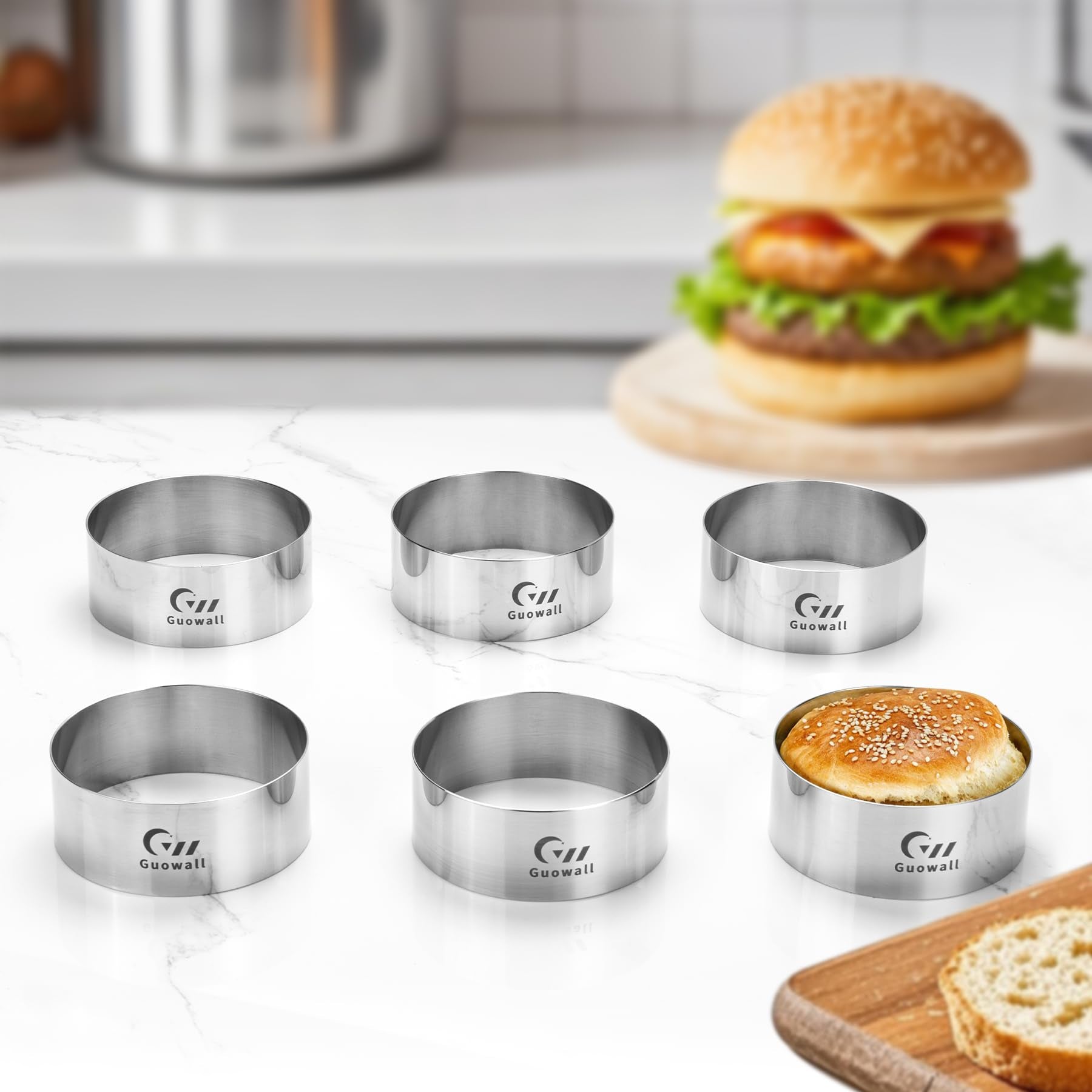 Guowall: anillos aptos para horno y lavavajillas en casa.