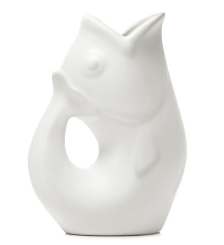 Gurgle Pot, jarra-pescado, primer plano, centro de mesa decorativo