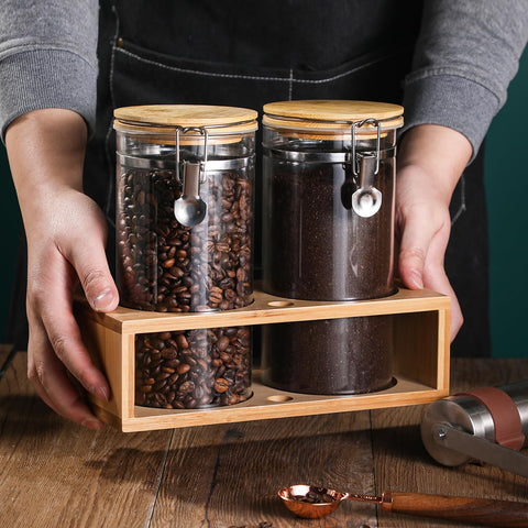 GURUDAR Capacidad 49oz por jarra, almacenamiento amplio para granos o té.