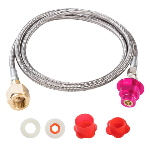 Gurudar conector rápido rosado CO2 para tanque grande mejora la estanqueidad.